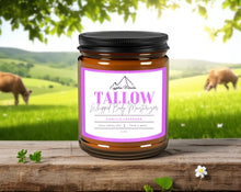 Load image into Gallery viewer, Egyptian Miracles Grass-Fed Beef Tallow Whipped Body Moisturizer Vanilla Lavender  Deeply Nourishing and Hydrating Skincare for Face and Body Large 8 oz Glass Jar