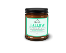Load image into Gallery viewer, Egyptian Miracles Grass-Fed Beef Tallow Whipped Body Moisturizer – Lavender Peppermint - Deeply Nourishing and Hydrating Skincare for Face and Body Large 8 oz Glass Jar
