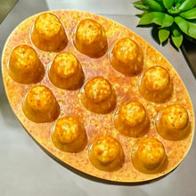 Load image into Gallery viewer, Egyptian Miracles Turmeric and Kojic Acid Soap Massager with Shea Butter Vitamin E Vitamin C Helps with Hyperpigmentation Brightens Skin Dark Spot Remover Free Soap Holder Pack of Two