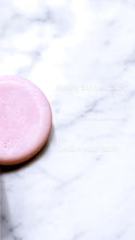 Load image into Gallery viewer, Egyptian Miracles Rosé Mirage Shampoo Bar – A Sensory Blend of Citrus, Fruits & Musk - Includes a Shampoo Dish Holder Free Reusable Bag and Container with Free Shampoo Bar Dish