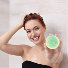 Load image into Gallery viewer, Egyptian Miracles Golden Oasis Shampoo Bar - Vegan and Cruelty Free with Free Reusable Bag and Container and Free Shampoo Bar Dish