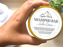 Load image into Gallery viewer, Egyptian Miracles Golden Oasis Shampoo Bar - Vegan and Cruelty Free with Free Reusable Bag and Container and Free Shampoo Bar Dish