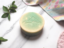 Load image into Gallery viewer, Egyptian Miracles Golden Oasis Shampoo Bar - Vegan and Cruelty Free with Free Reusable Bag and Container and Free Shampoo Bar Dish