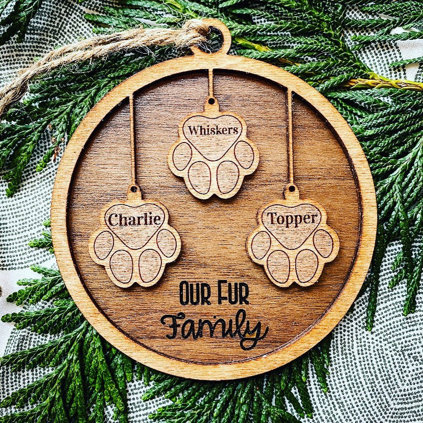 Personalized Christmas Ornaments - pets - neutral color