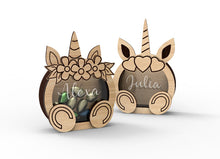 Load image into Gallery viewer, Easter Personalized Wooden Unicorn Bunny Box
