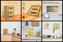 Load image into Gallery viewer, Kitchen Bag Organizer: Hanging Storage Solution for Ziploc bags, Bread bags Sandwich bags, Kitchen bag holder with Side hook
